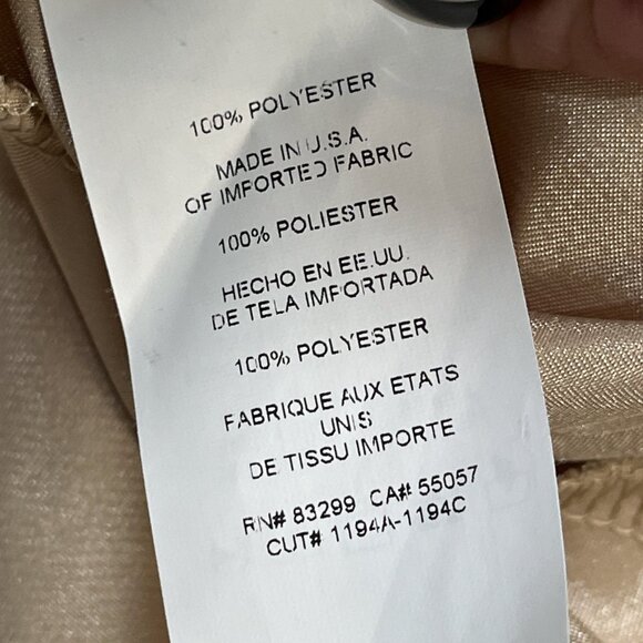 Nicole Miller Skirt Womens L Tan Satin Slip Maxi‎ Black Lace Fairy Wimisigoth - Picture 9 of 9